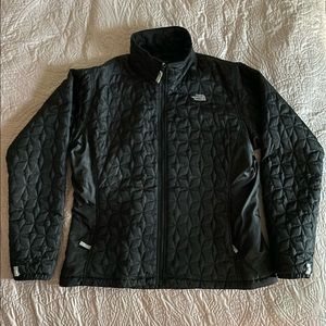 North Face Quilted Jacket Black